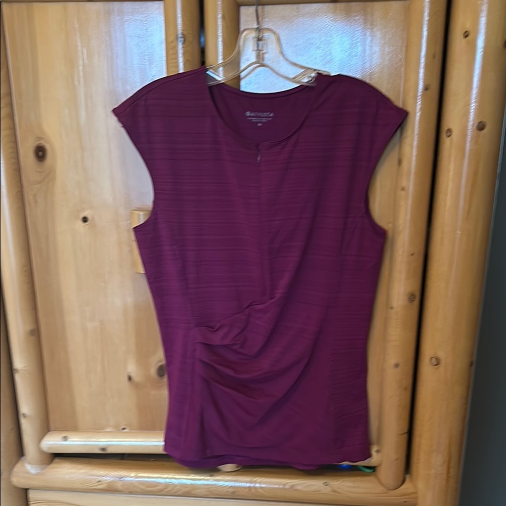 Athleta burgundy swim shirt